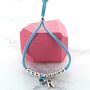 Kids Personalised Birthstone Slider Bracelet, thumbnail 9 of 12
