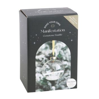 Christmas Bauble Manifestation Kit Clear Quartz, 5 of 6