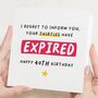 Funny 40th Birthday Card For Him, thumbnail 1 of 7