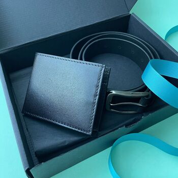 Personalised Leather Belt And Wallet Gift Set, 6 of 7