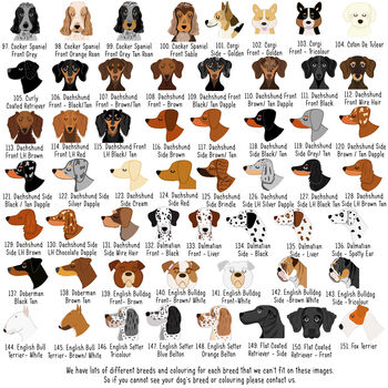 Personalised Geometric Dog Breed ID Tag, 7 of 11