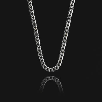 Silver Cuban Chain Necklace, 2 of 5
