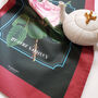 Rose Print Cotton Tea Towel, thumbnail 2 of 4