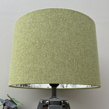 Bree Leaf Green Double Sided Botanical Lampshades, 5 of 10