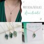 Natural Moss Agate Crystal Earrings, thumbnail 6 of 11