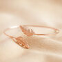 Delicate Feather Bangle, thumbnail 5 of 11