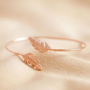 Delicate Feather Bangle, 5 of 11