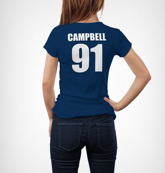 Personalised Scotland Rugby Supporters Ladies T Shirts, 3 of 3