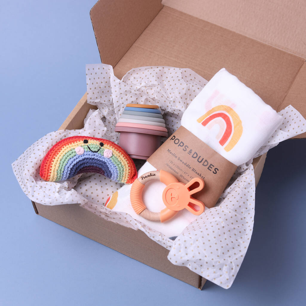 Rainbow Baby Gift Set By Pops and Dudes