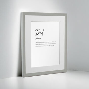 Personalised Dad Family Keepsake Framed Print, 6 of 11