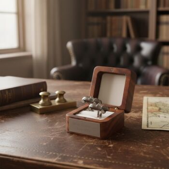 Personalised Retro F1 Motor Racing Cufflinks, 6 of 12