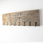 Large Personalised Key Holder With Eight Hooks, thumbnail 5 of 10