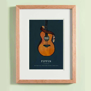 Personalised Guitar Fine Art Print, 3 of 4