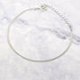 Sterling Silver Everyday Herringbone Chain Bracelet, thumbnail 1 of 4