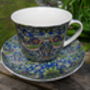 Large Cup And Saucer In William Morris Blue Strawberry Thief Design, thumbnail 4 of 11