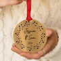 Personalised Couples First Christmas Star Decoration, thumbnail 1 of 2