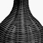 Black Rattan Bottle Table Lamp, thumbnail 4 of 8