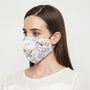 Bloom Silk Face Mask With Lanyard, thumbnail 3 of 6
