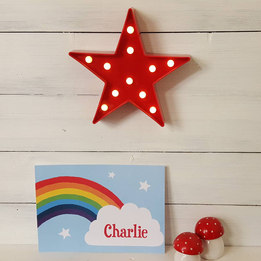 Personalised Rainbow Print By Giddy Kipper | notonthehighstreet.com