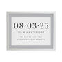 Personalised Special Date White Poster Frame, thumbnail 3 of 3