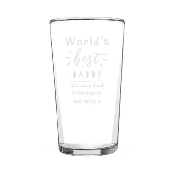 Personalised World's Best Pint Glass, 5 of 7