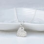 Silver Fingerprint Heart Charm, thumbnail 1 of 5