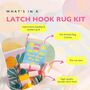 Bloom With Grace Latch Hook Rug Craft Kit, thumbnail 4 of 5