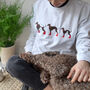 Personalised Whippet Family Jumper, thumbnail 3 of 5