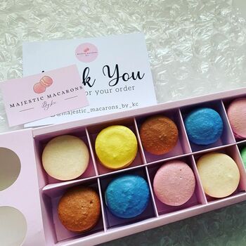 Dairy And Gluten Free Luxury Macaron Gift Box, 2 of 12