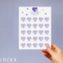 Purple Heart Butterfly Card, Love Card, thumbnail 2 of 10