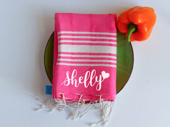 Personalised Handwoven Soft Cotton Tea Towels, 8 of 10