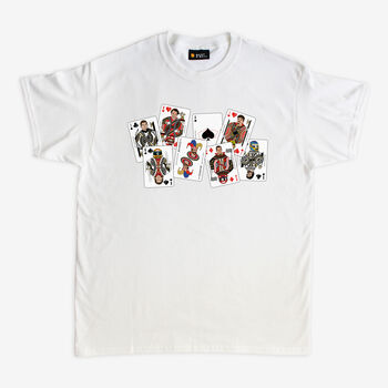 Formula One Scattered Playing Cards T Shirt, 4 of 4