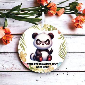 Personalised Grumpy Panda Father's Day Gift, 2 of 2