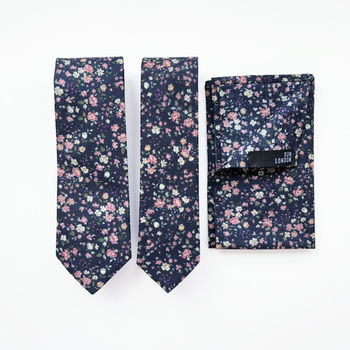 Oliver Ditsy Floral Pocket Square By Sun London