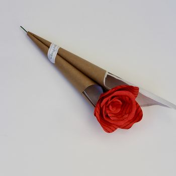 Red Valentines Personalised Storyteller Paper Rose, 3 of 4