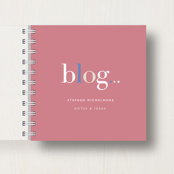 Personalised Blogger's' Small Notebook, 10 of 10