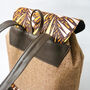 Women's Minimal African Print Backpack, thumbnail 5 of 7