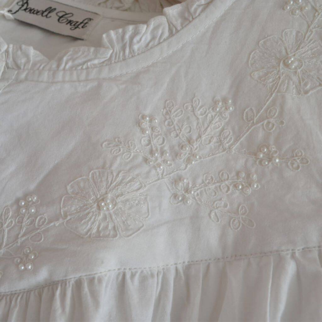 Ladies White Embroidered Nightdress 'Veronica' By Bluebelle and Co ...
