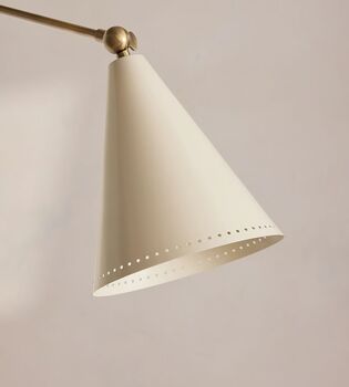 Vincent Wall Light, Cream Shade, 2 of 5