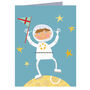 Mini Astronaut Greetings Card, thumbnail 2 of 4