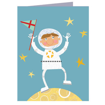 Mini Astronaut Greetings Card, 2 of 4