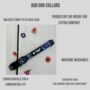 Navy Floral Dog Collar, thumbnail 2 of 2
