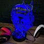 Personalised Soldier Neon Light Up Gaming Headphone Stand, thumbnail 4 of 5