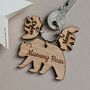 Personalised 'Mummy Bear' Keyring, thumbnail 1 of 4