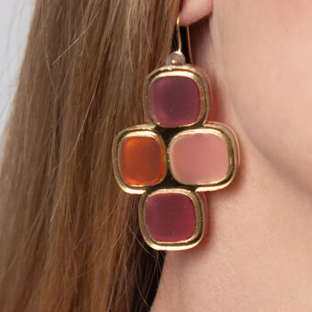 Featherlight Gold Statement Earrings, Paris Design, 4 of 10