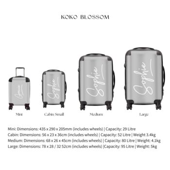 Monogram Personalised Suitcase, 4 of 12