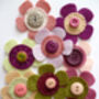 Pinks And Yellows Felt Flower Sewing Kit, thumbnail 5 of 7