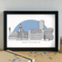 Birmingham Landmarks Skyline Art Print Unframed, thumbnail 3 of 6