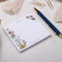 White Floral Memo Pad Block For Your Desk, thumbnail 2 of 6