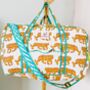 Handmade Boho Tiger Weekend Bag, thumbnail 2 of 9